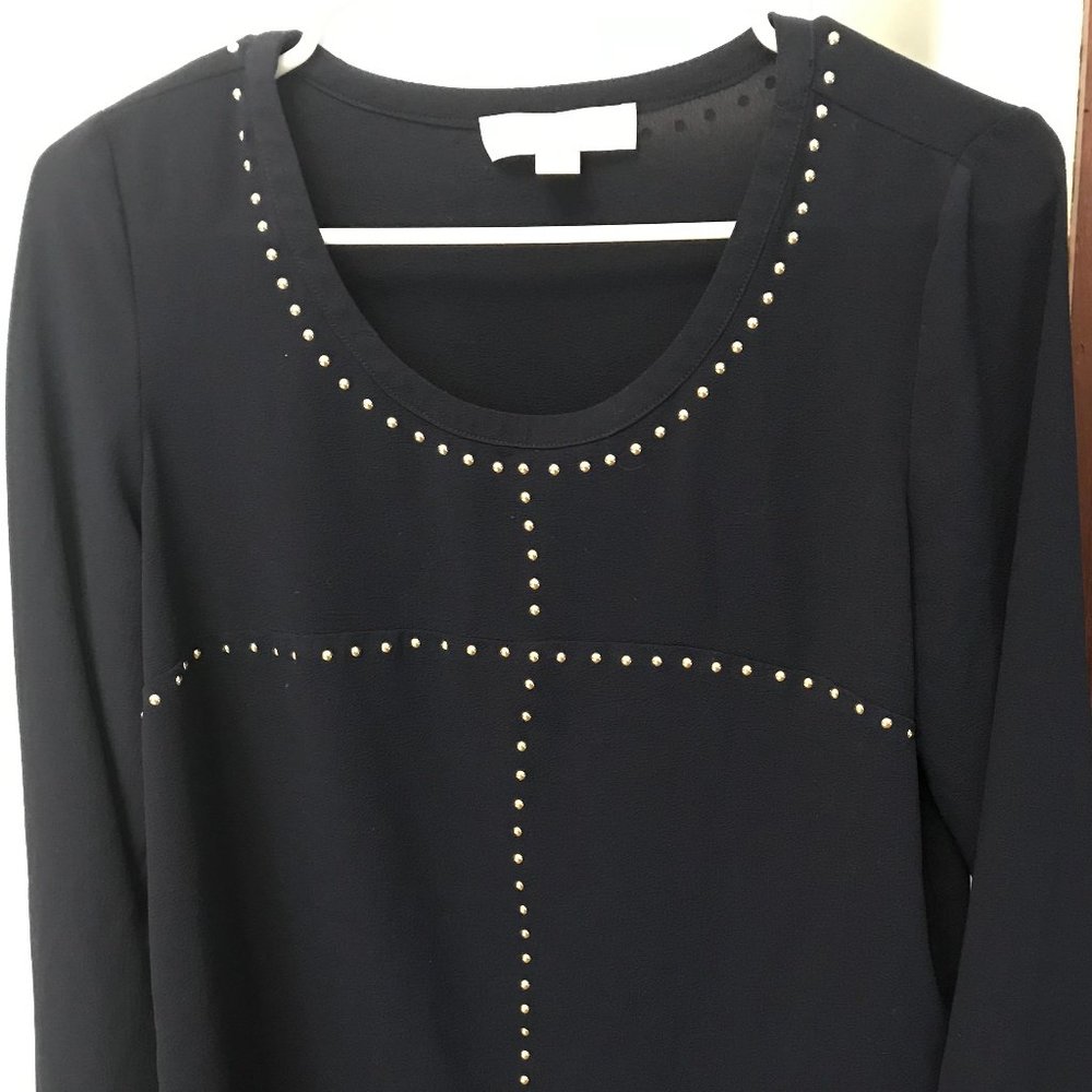 Michael Kors Women Long Sleeve Shirt Cross Pattern